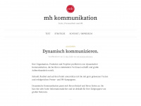 mh-kommunikation.de Webseite Vorschau