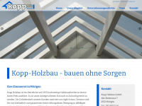 kopp-holzbau.ch Webseite Vorschau