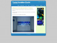 korallen-zucht.ch Webseite Vorschau