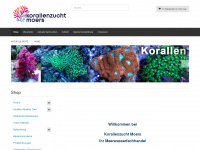 korallenzucht-moers.de Webseite Vorschau