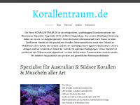 korallentraum.de Webseite Vorschau