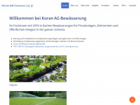 koran-bewaesserung.ch Webseite Vorschau