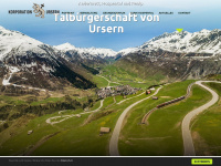 korporation-ursern.ch Webseite Vorschau