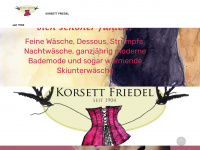 korsett-friedel.de Webseite Vorschau