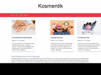 kosmentik.de Webseite Vorschau