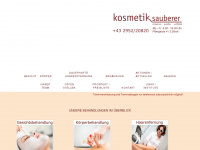 kosmetik-sauberer.at Webseite Vorschau