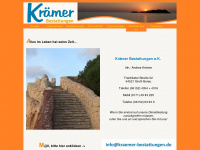 kraemer-bestattungen.de Webseite Vorschau