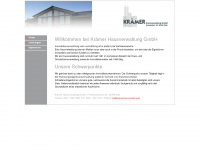 kraemerhausverwaltung.de Webseite Vorschau