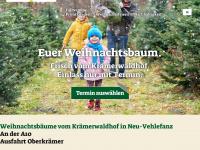 kraemerwaldhof.de Webseite Vorschau