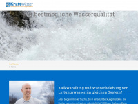 kraftwasser.ch Webseite Vorschau