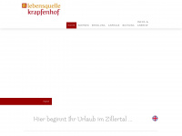 krapfenhof.at Webseite Vorschau