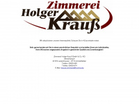 krauss-zimmerei.de Webseite Vorschau