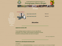 kreisgruppe-mainzbingen.de Webseite Vorschau