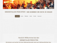 kremstaler-perchten.at Webseite Vorschau