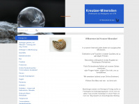 kreutzer-mineralien.de Webseite Vorschau