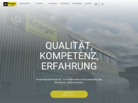 krieger-tankfahrzeuge.ch Webseite Vorschau