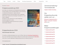 krippenfreunde.ch Webseite Vorschau