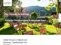 krone-matrei.at Webseite Vorschau