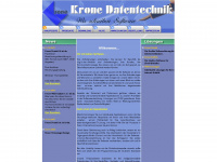 kronedatentechnik.de Webseite Vorschau