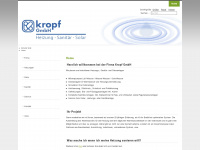 kropf-heizung.ch Webseite Vorschau