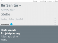 krummenacher-sanitaer.ch Webseite Vorschau