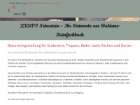 krupp-naturstein.de Webseite Vorschau