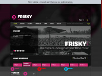 friskyradio.com Webseite Vorschau