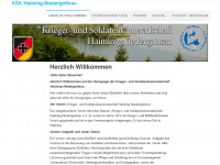 kskhaiming-niedergottsau.de Webseite Vorschau