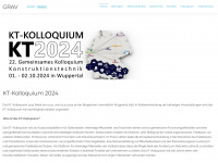 kt-kolloquium.de Webseite Vorschau