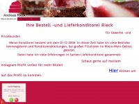 kuchen-rieck-mainz.de Webseite Vorschau