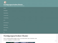 kuendigungsschreiben-muster.de Webseite Vorschau