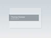 kuentzer.de Webseite Vorschau