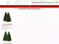 kuenstlicherweihnachtsbaum.de Webseite Vorschau