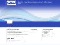 kuenzli-elektro.ch Webseite Vorschau