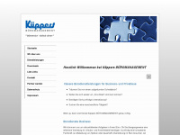 kueppers-bueromanagement.de Webseite Vorschau
