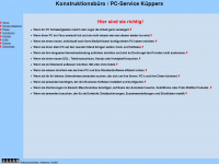 kueppers-service.de Webseite Vorschau