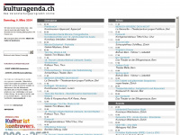 kulturagenda.ch Webseite Vorschau