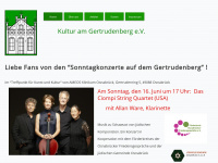 kulturamgertrudenberg.de Webseite Vorschau