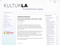 kulturla.ch Webseite Vorschau