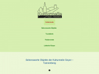 kulturmeile-geyer-tannenberg.de Webseite Vorschau