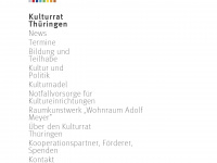 kulturrat-thueringen.de Webseite Vorschau