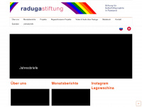 raduga-stiftung.com Webseite Vorschau