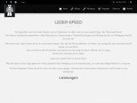 leder-speed.de Webseite Vorschau