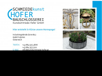 kunstschmiede-hofer.at Webseite Vorschau