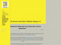 kunstundkultur-huettenerberge.de Webseite Vorschau