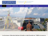kupfer-geometre.ch Webseite Vorschau