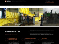 kupfermetallbau.de Webseite Vorschau