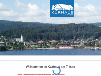 kurhaus-titisee.de Webseite Vorschau
