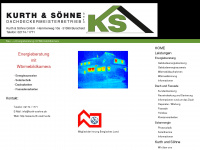kurth-soehne.de Webseite Vorschau