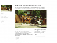 kutschen-fahrfreunde.de Webseite Vorschau